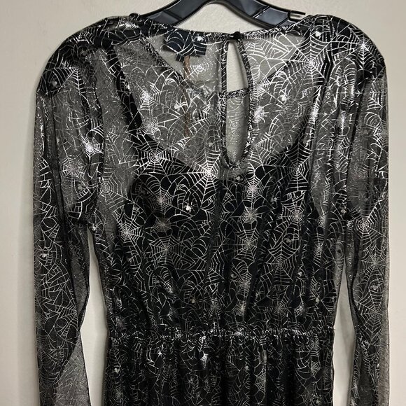 Modcloth Halloween Spiderweb Dress Size M NWT - Picture 7 of 11